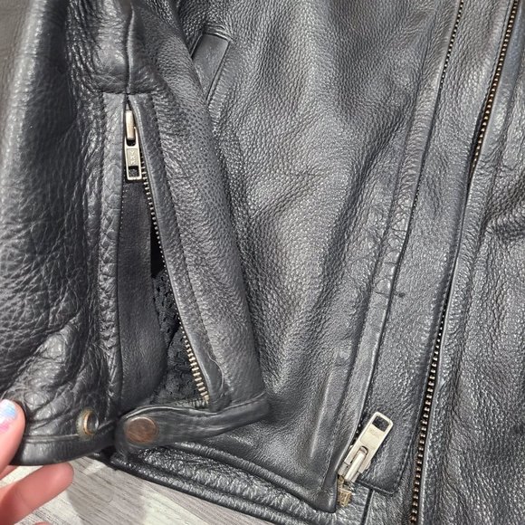 Maverick Men's Motorcycle Leather Jacket - Large - Picture 2 of 15